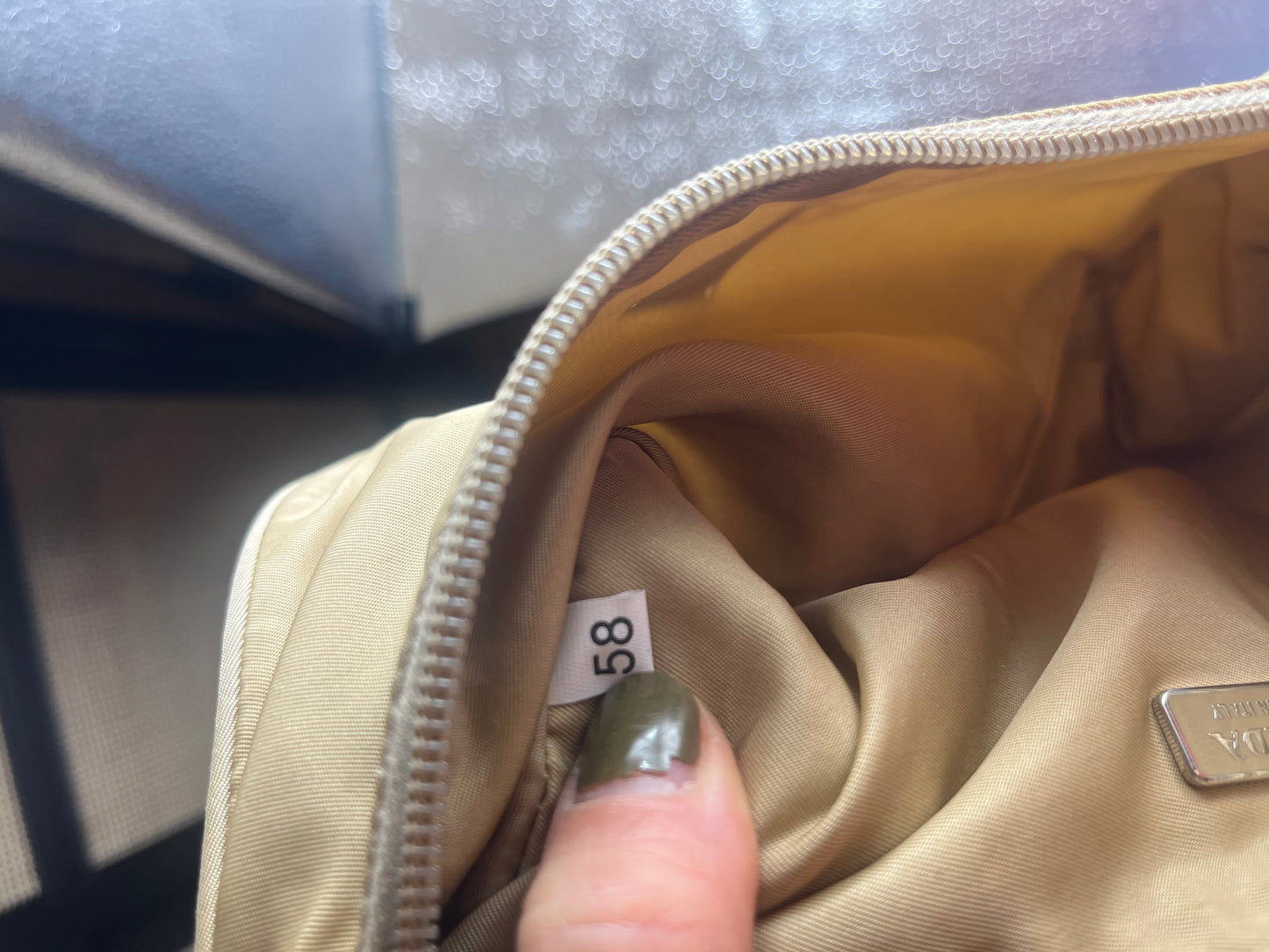 Sac Prada vintage écru