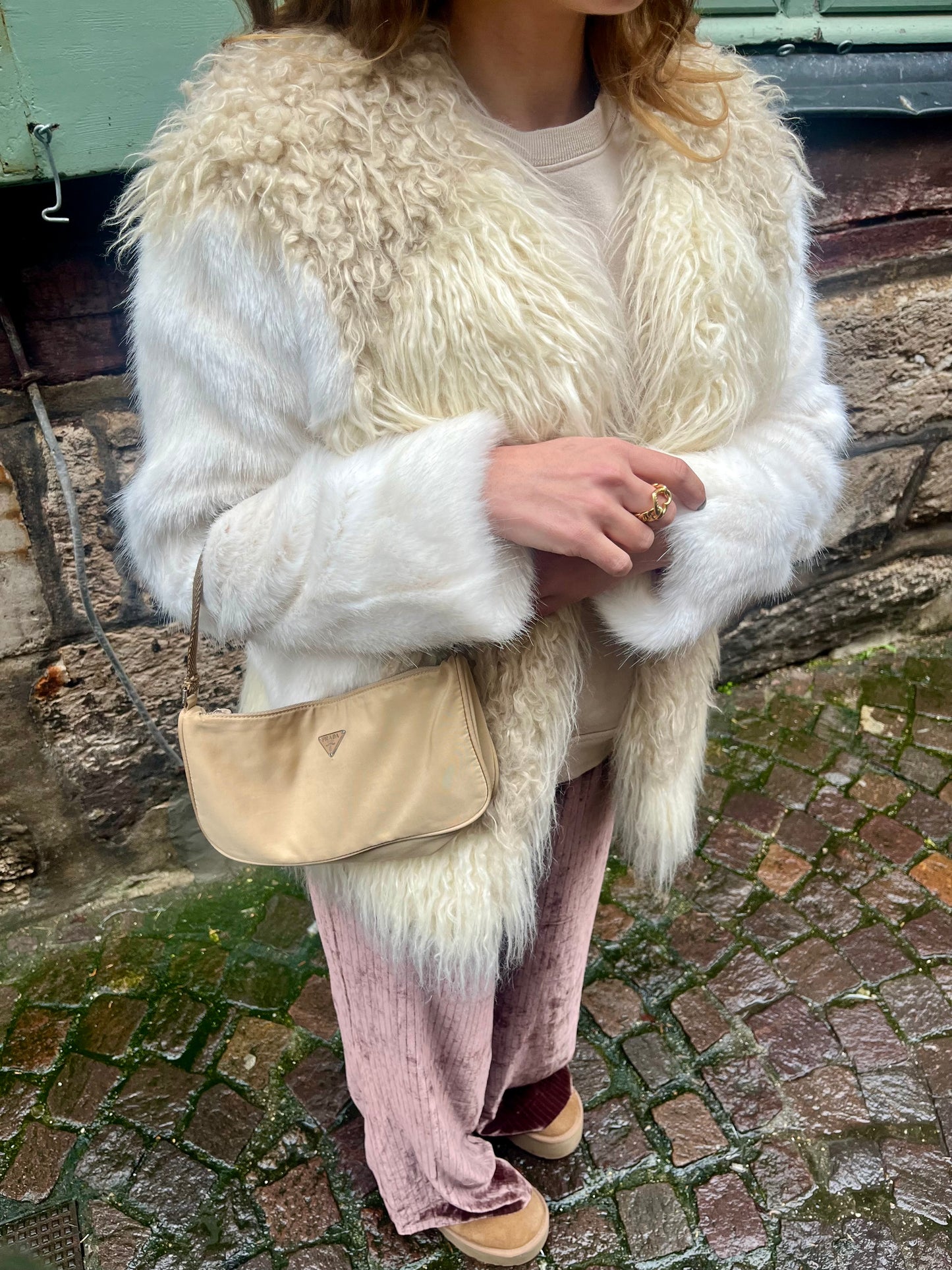 Sac Prada vintage écru