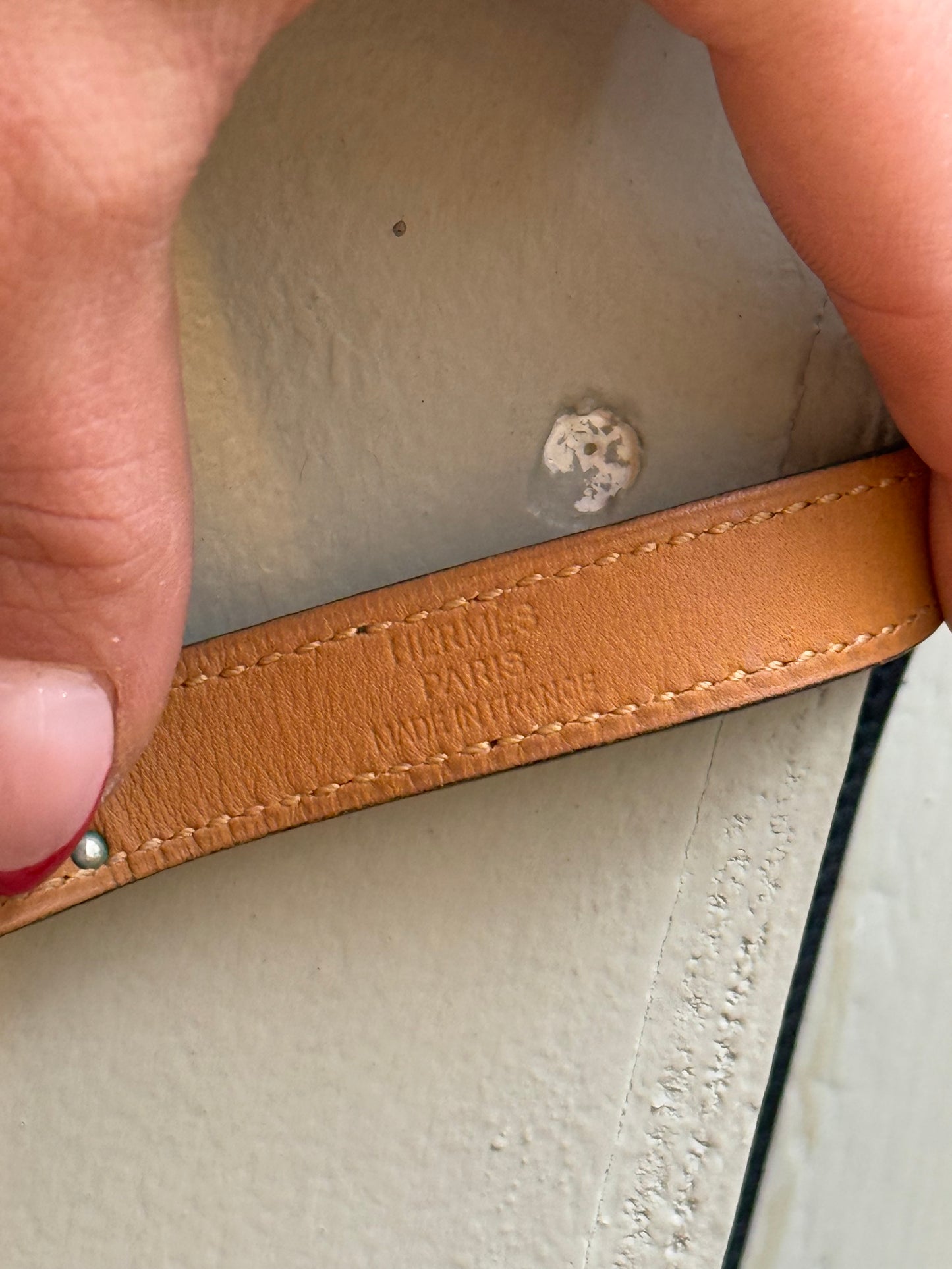 Collier Hermès shocker en cuir noir